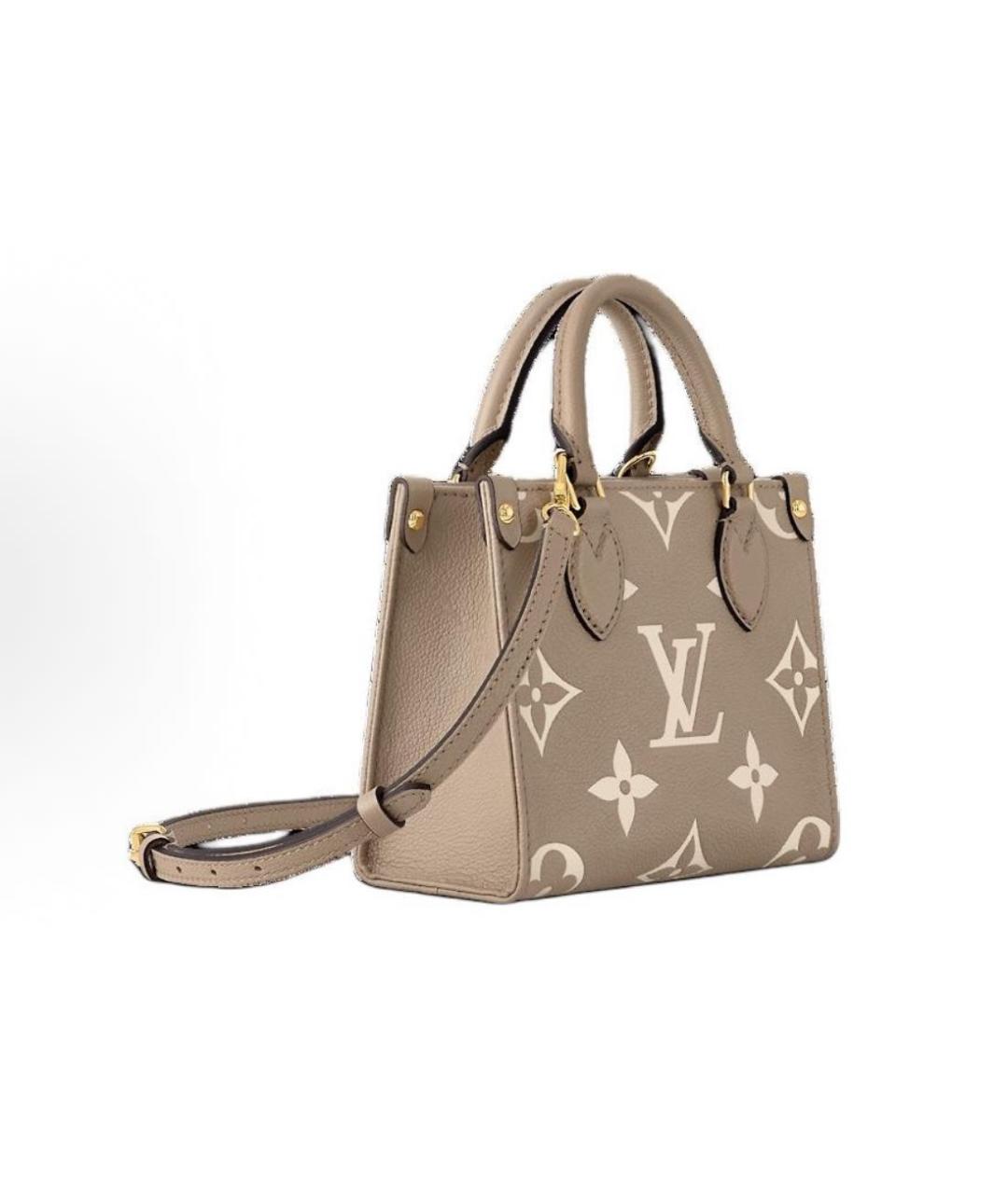 LOUIS VUITTON Бежевая сумка с короткими ручками, фото 2