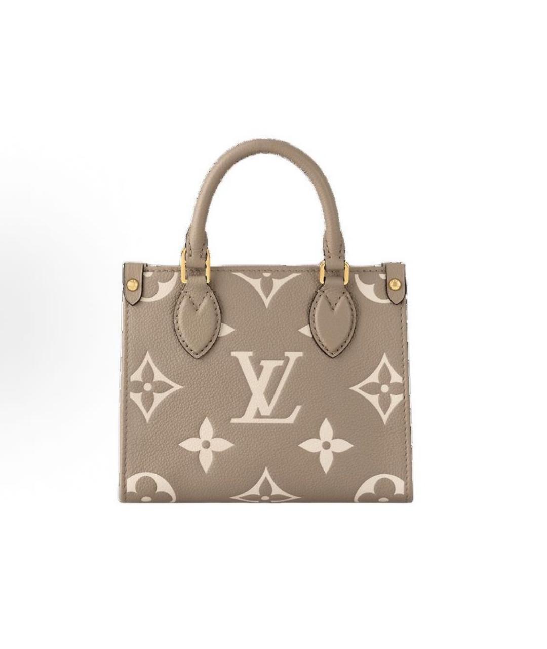 LOUIS VUITTON Бежевая сумка с короткими ручками, фото 3