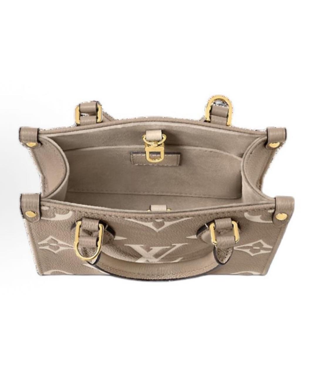 LOUIS VUITTON Бежевая сумка с короткими ручками, фото 4