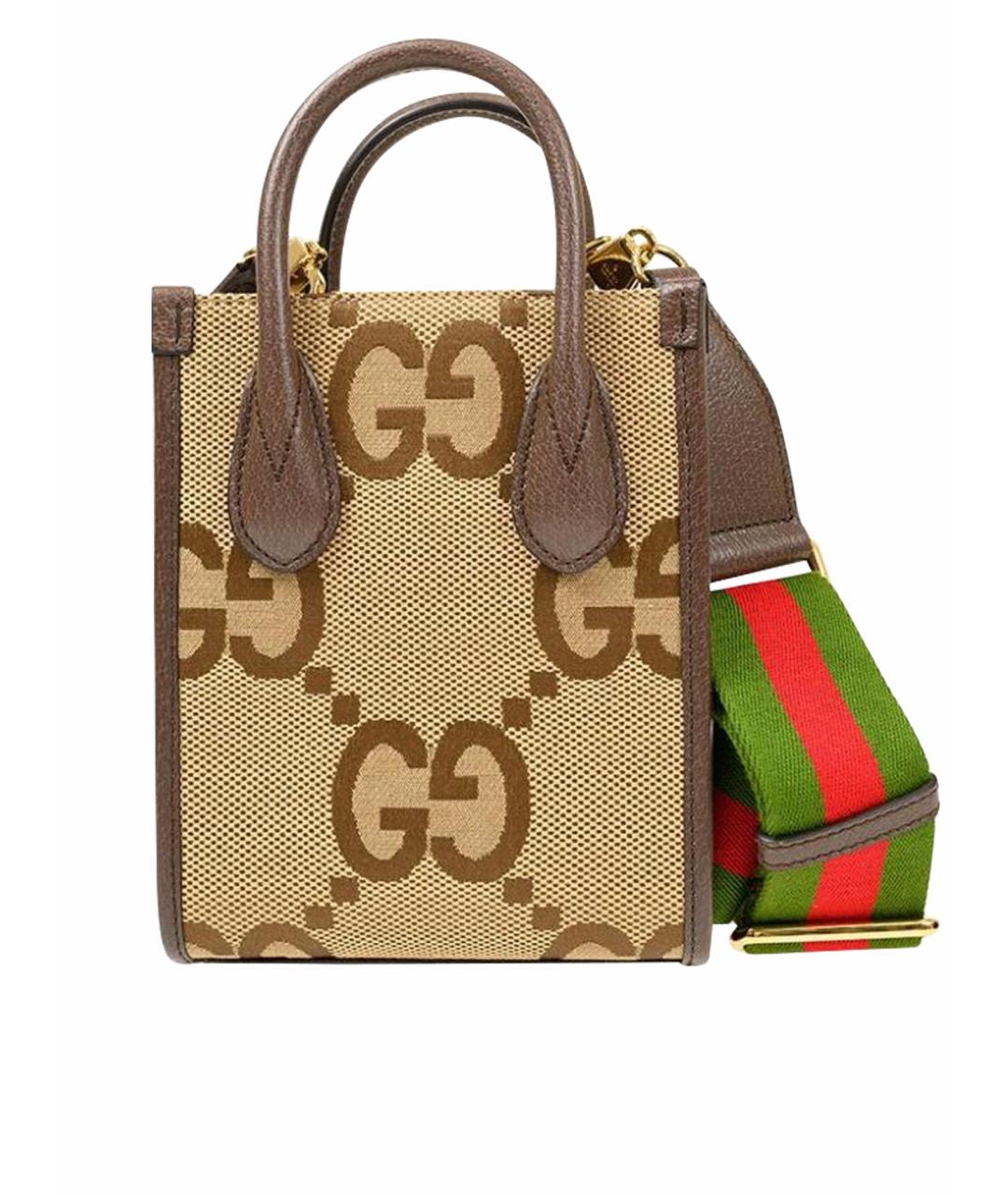 GUCCI Коричневая сумка с короткими ручками, фото 1