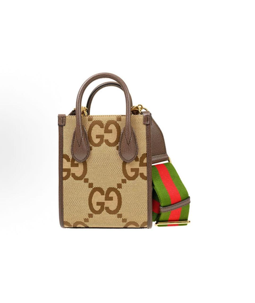 GUCCI Коричневая сумка с короткими ручками, фото 5
