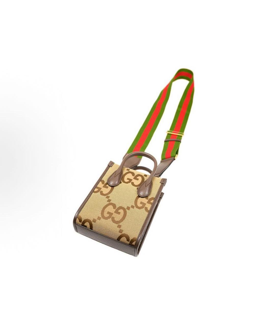 GUCCI Коричневая сумка с короткими ручками, фото 4