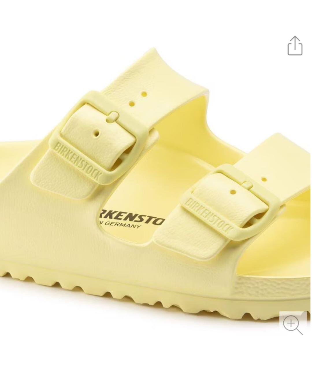 BIRKENSTOCK Желтые синтетические сандалии, фото 5