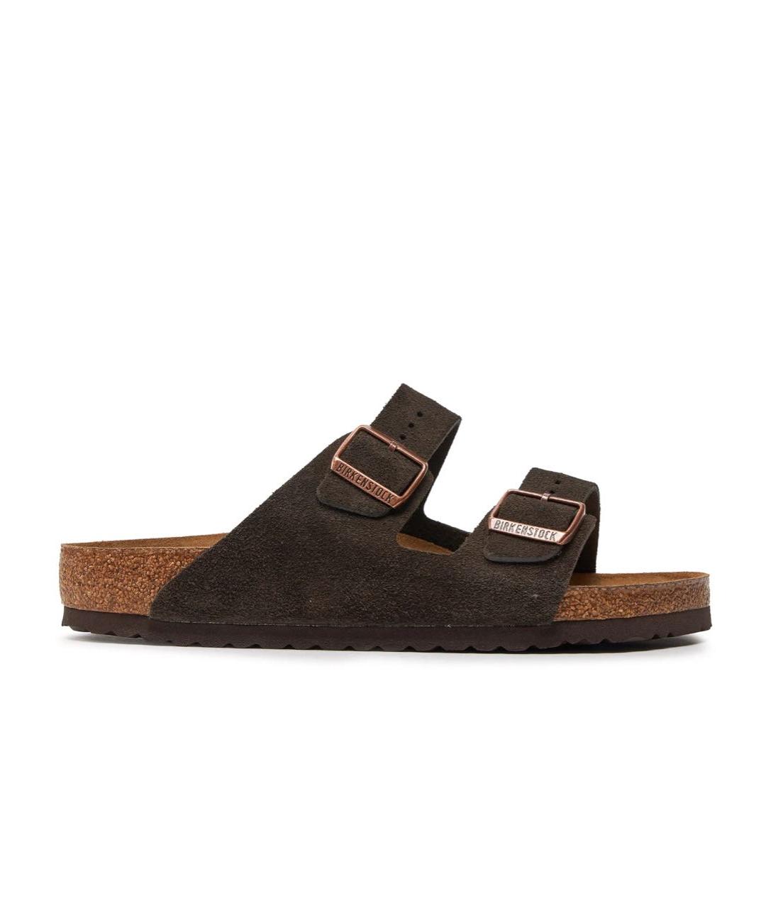 BIRKENSTOCK Коричневые замшевые сандалии, фото 6