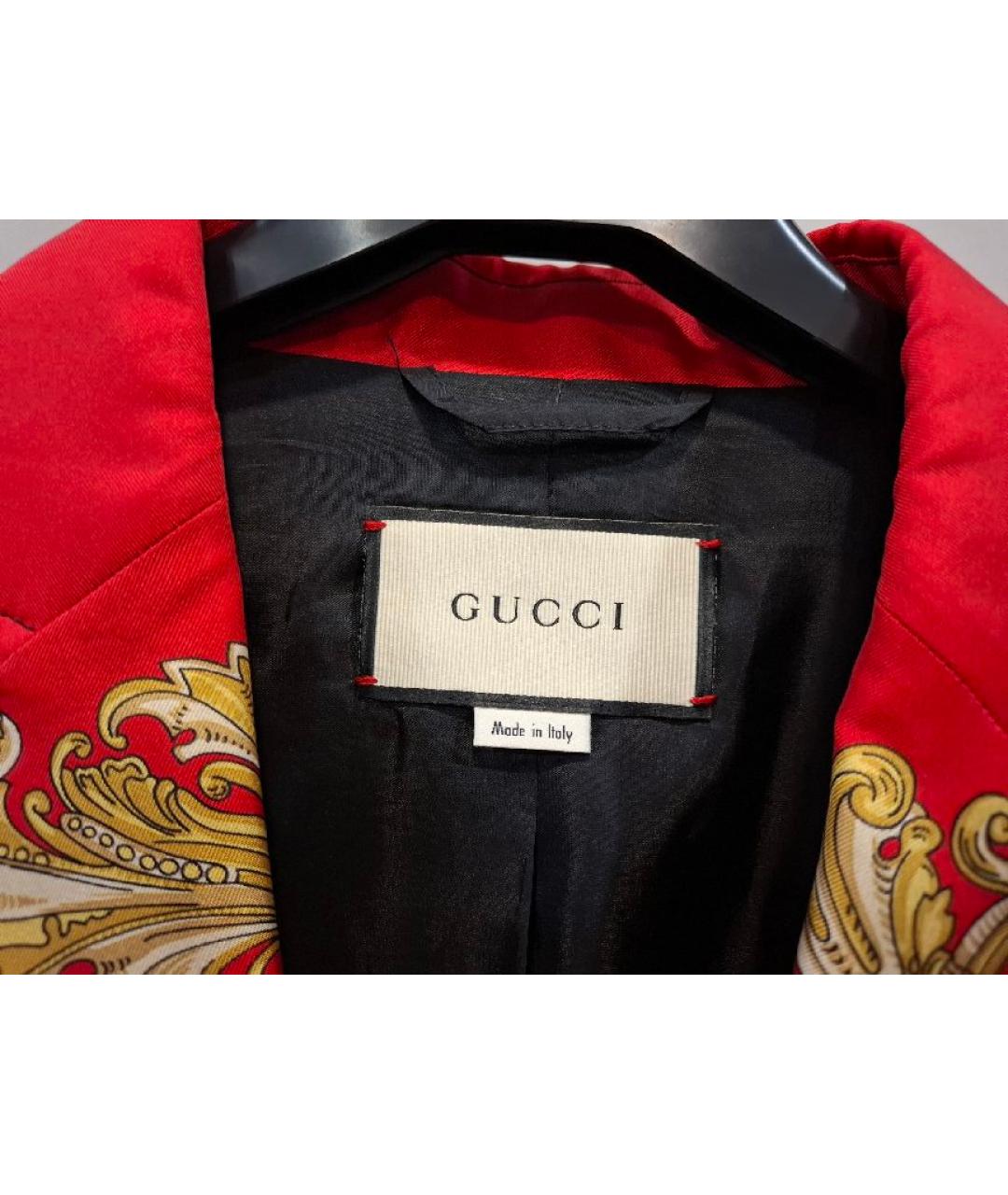 GUCCI Мульти шелковый жакет/пиджак, фото 3