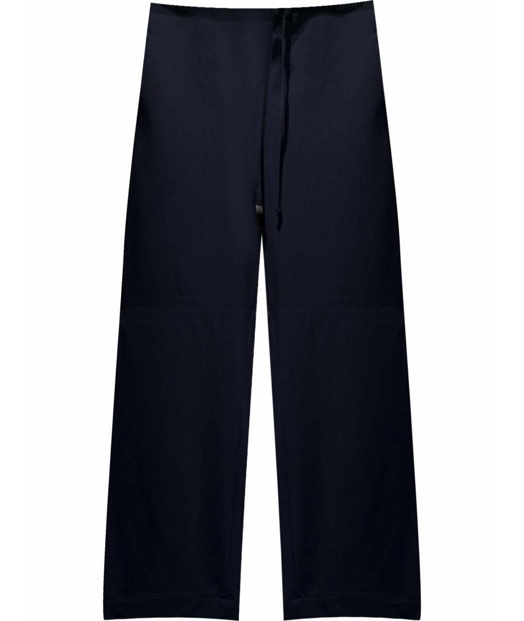 'S MAX MARA Синие шерстяные брюки широкие, фото 1