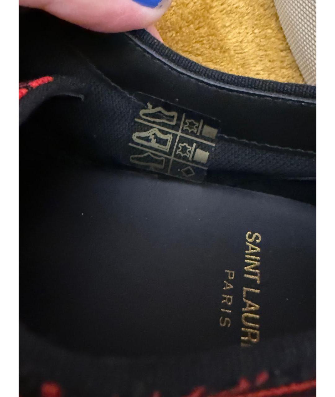SAINT LAURENT Красные кеды, фото 7