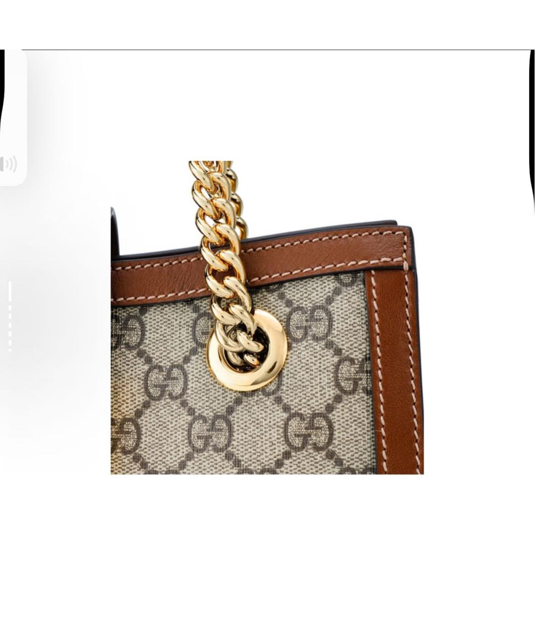 GUCCI Коричневая сумка с короткими ручками, фото 5