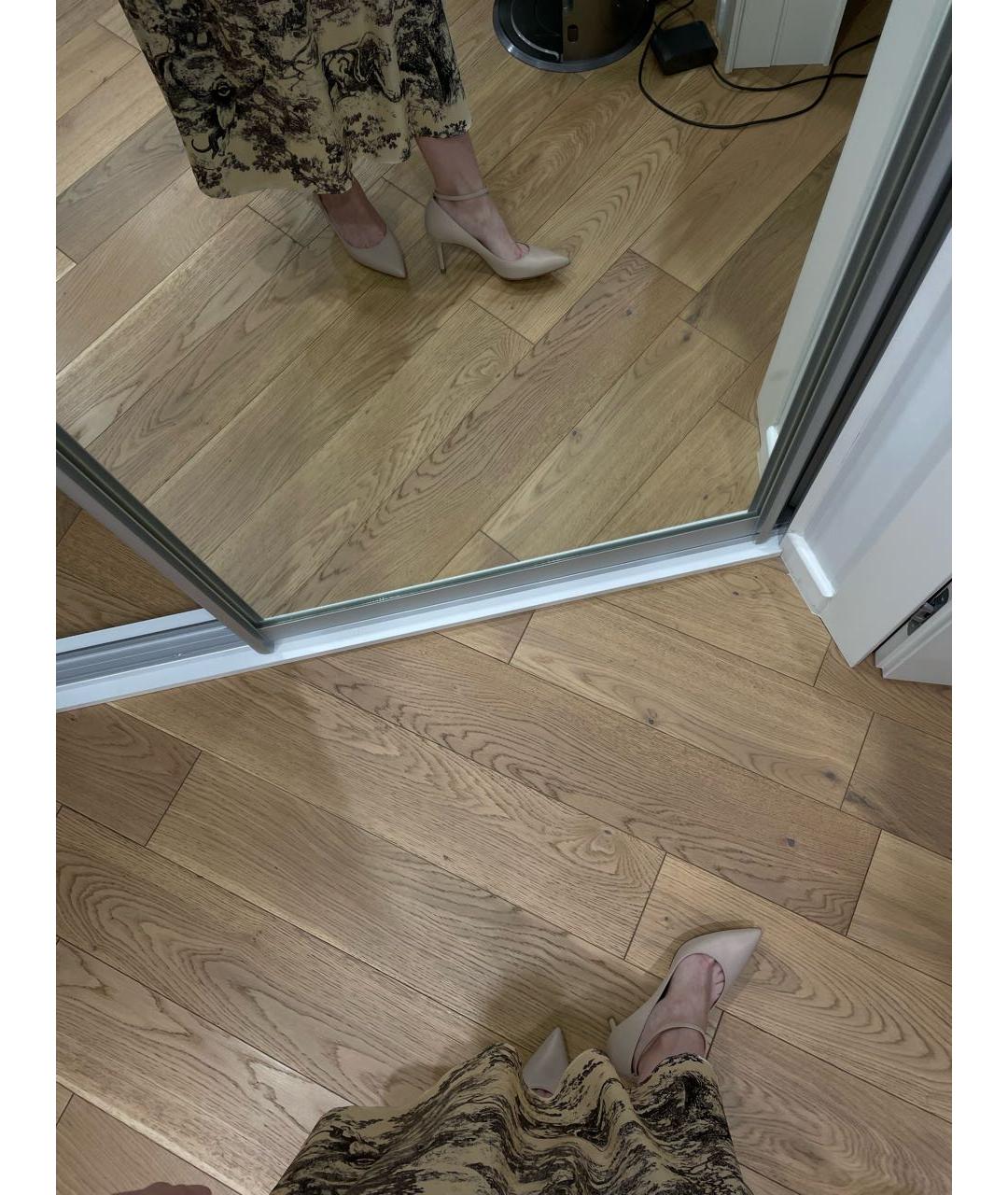 GIANVITO ROSSI Бежевые кожаные туфли, фото 8