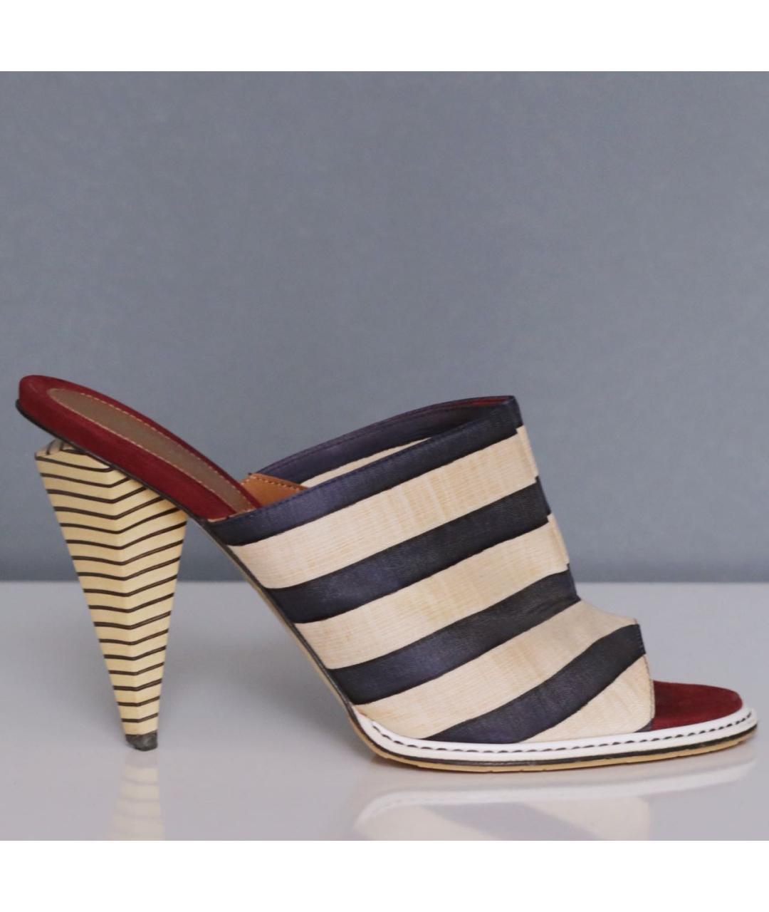 FENDI Мульти текстильные мюли, фото 9
