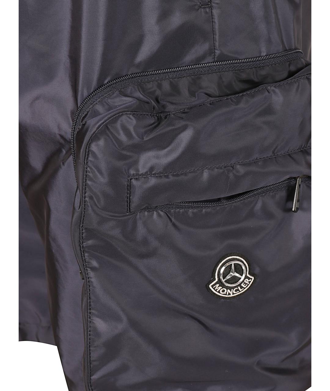MONCLER Синие полиамидовые шорты, фото 3