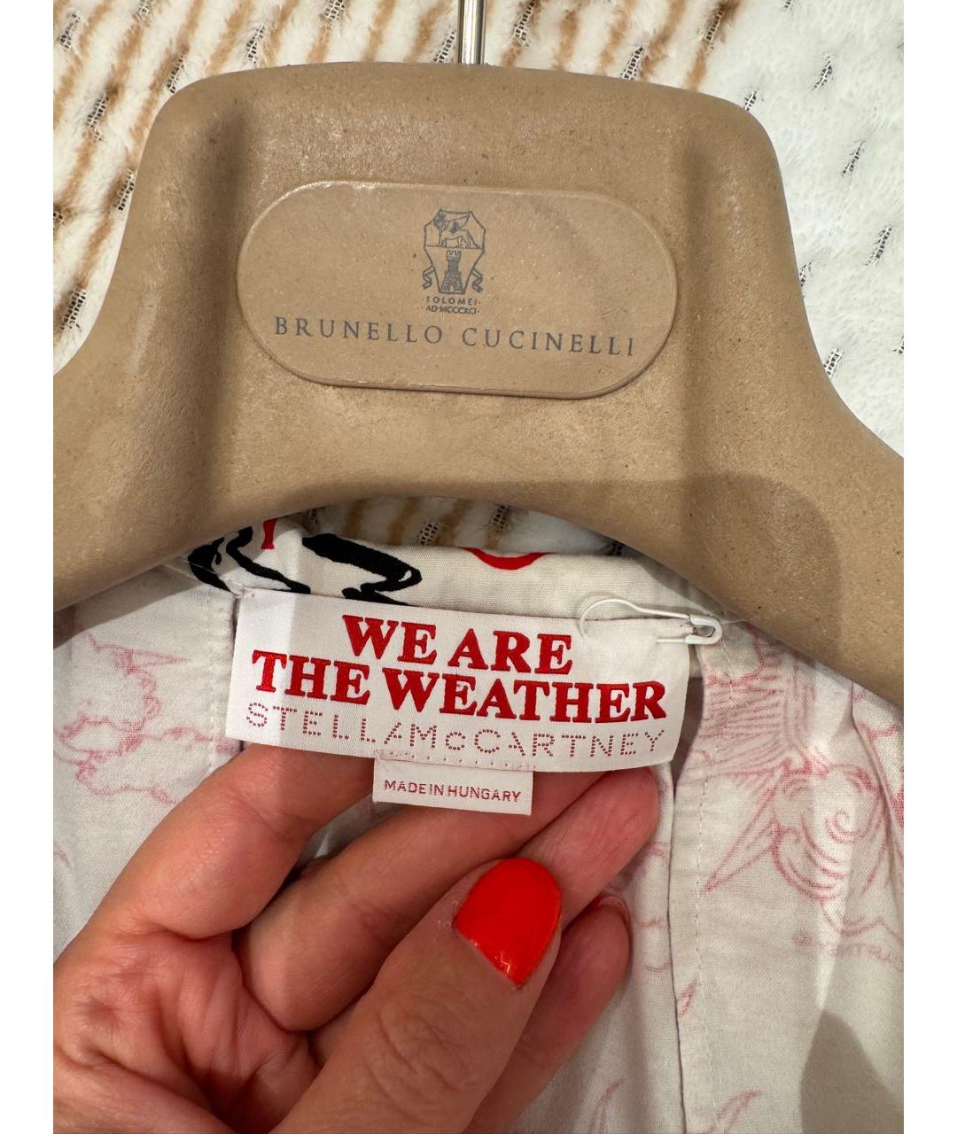 STELLA MCCARTNEY Белое хлопковое платье, фото 4