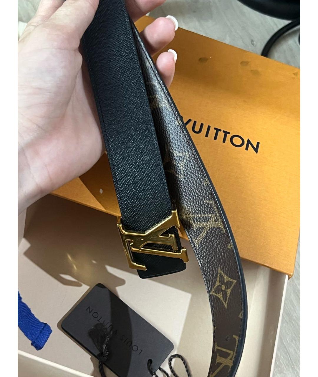 LOUIS VUITTON Черный ремень, фото 4