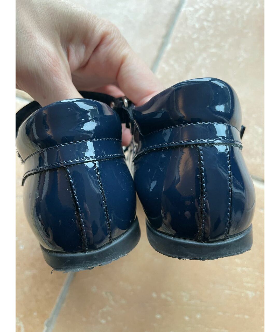 MISSOURI Темно-синие туфли из лакированной кожи, фото 4