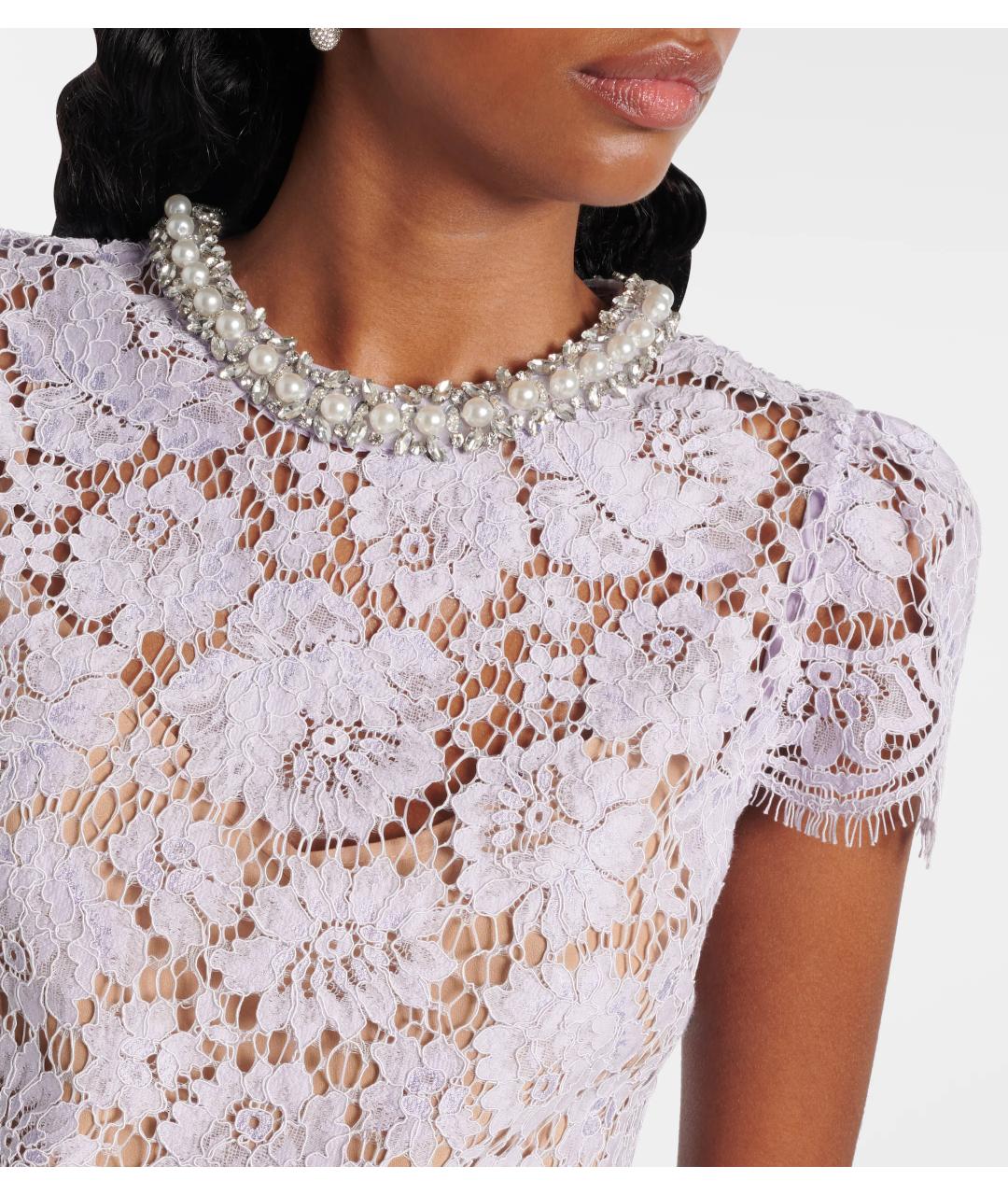 SELF-PORTRAIT Фиолетовое коктейльное платье, фото 4