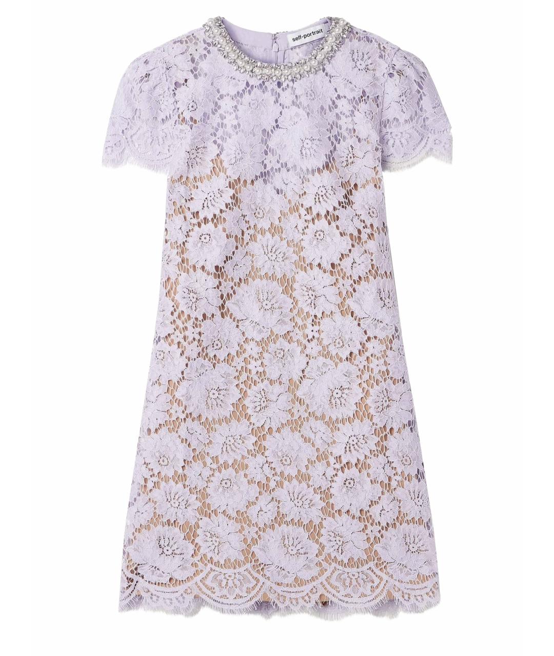 SELF-PORTRAIT Фиолетовое коктейльное платье, фото 1