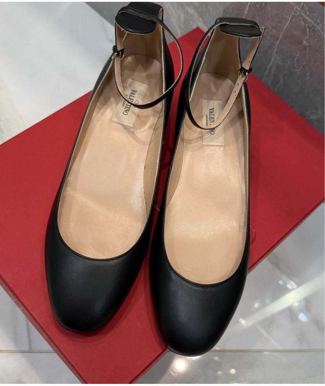 VALENTINO Черные кожаные туфли, фото 7