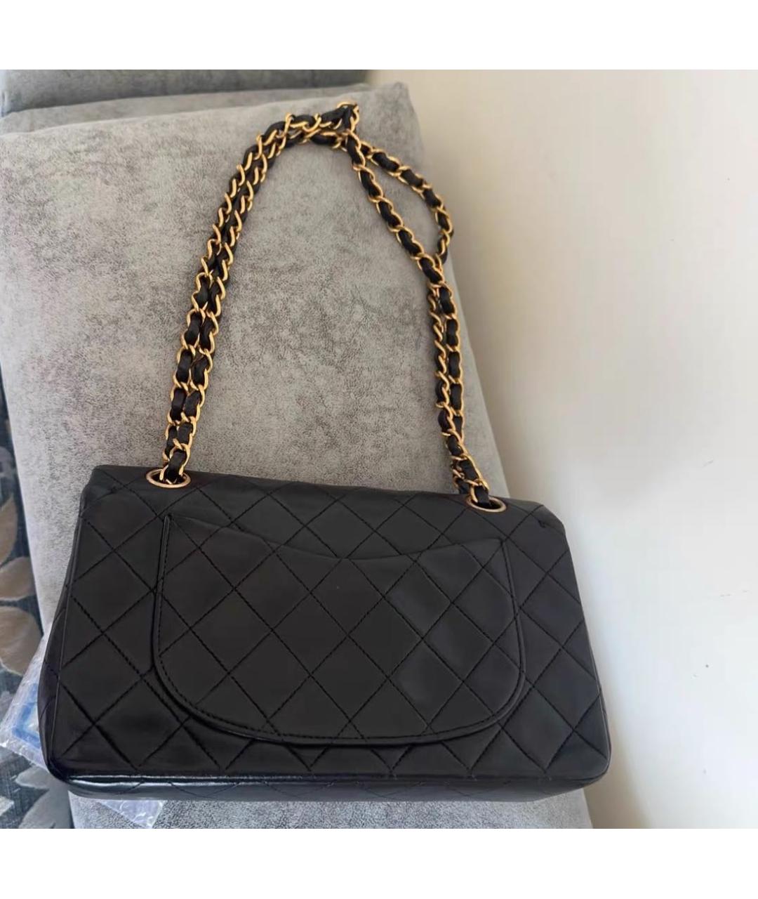 CHANEL Черная кожаная сумка через плечо, фото 4