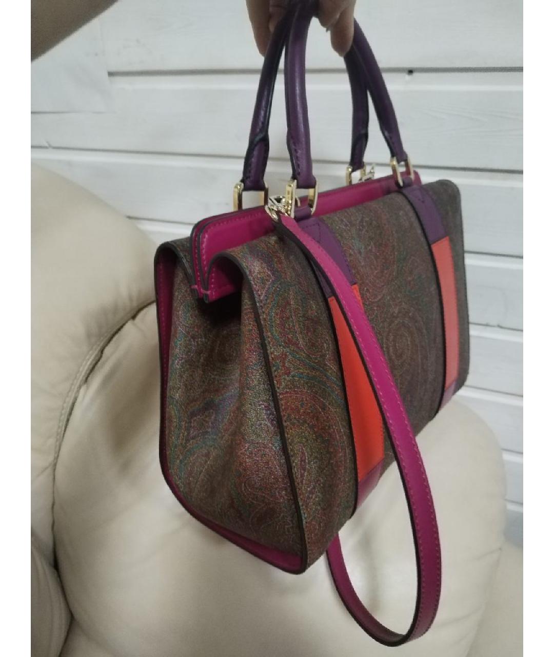 ETRO Мульти кожаная сумка с короткими ручками, фото 3