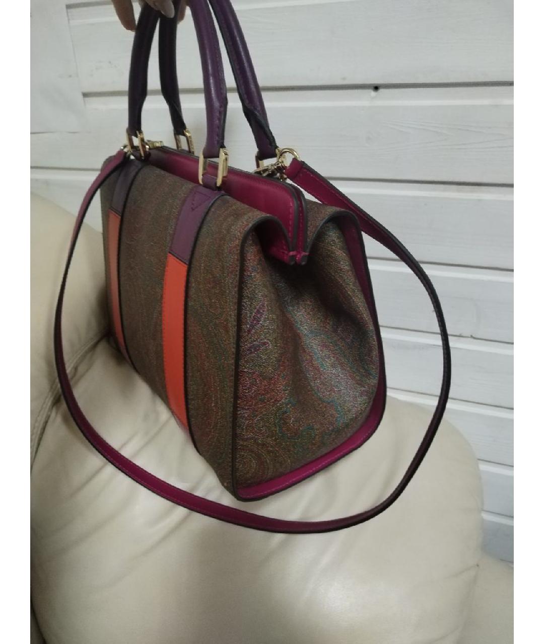 ETRO Мульти кожаная сумка с короткими ручками, фото 4