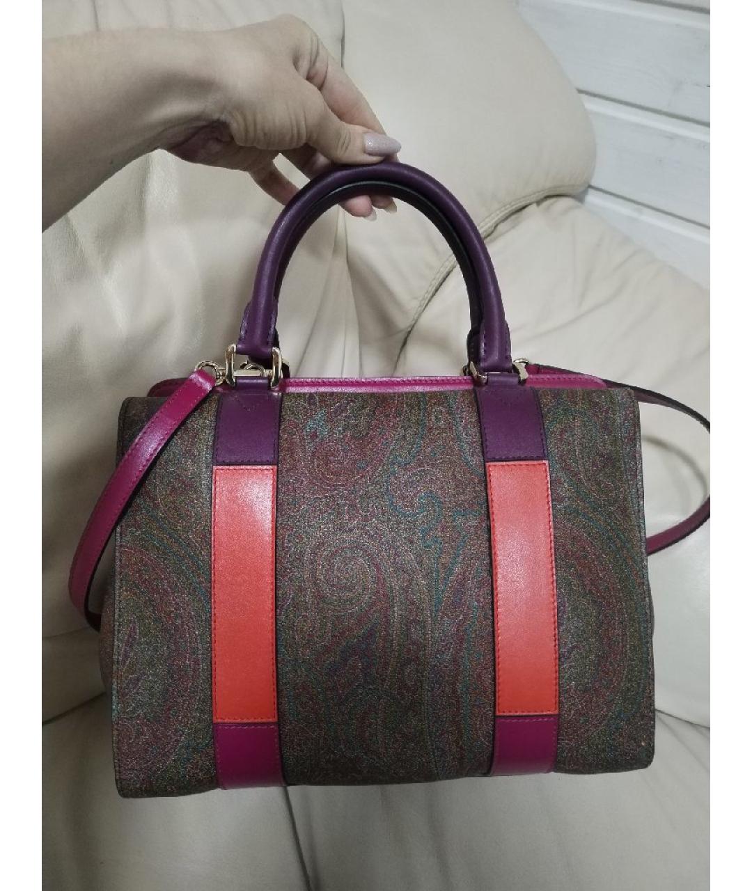 ETRO Мульти кожаная сумка с короткими ручками, фото 9
