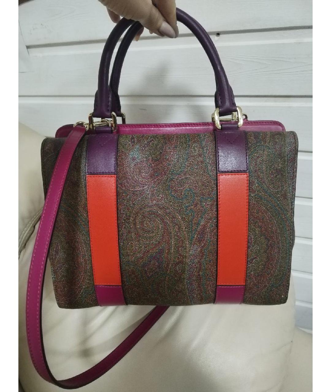 ETRO Мульти кожаная сумка с короткими ручками, фото 2
