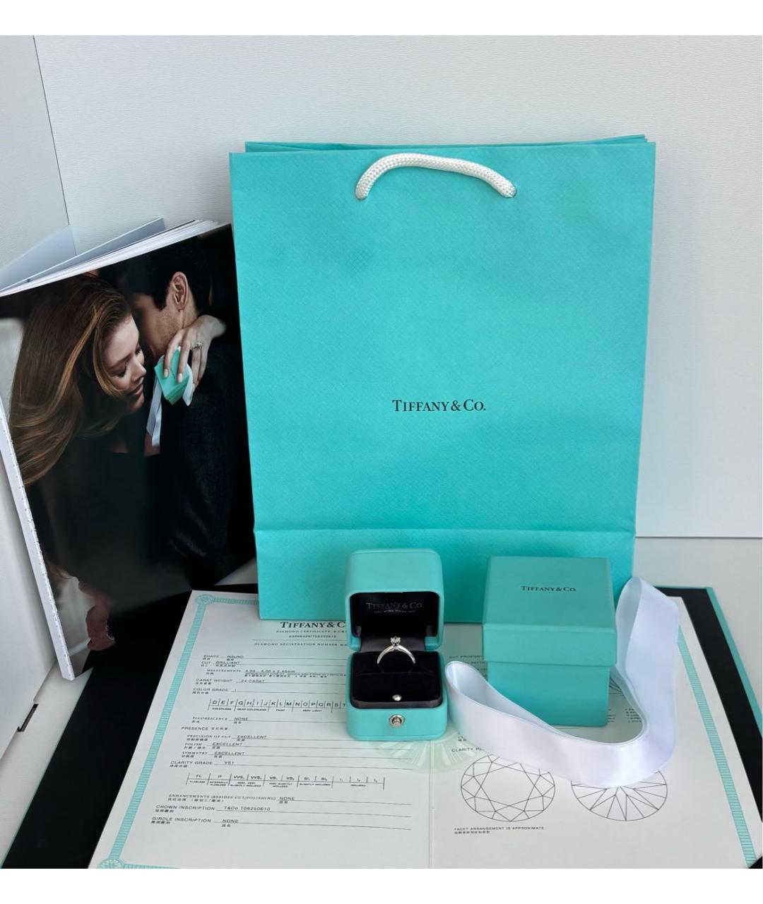 TIFFANY&CO Платиновое кольцо, фото 2