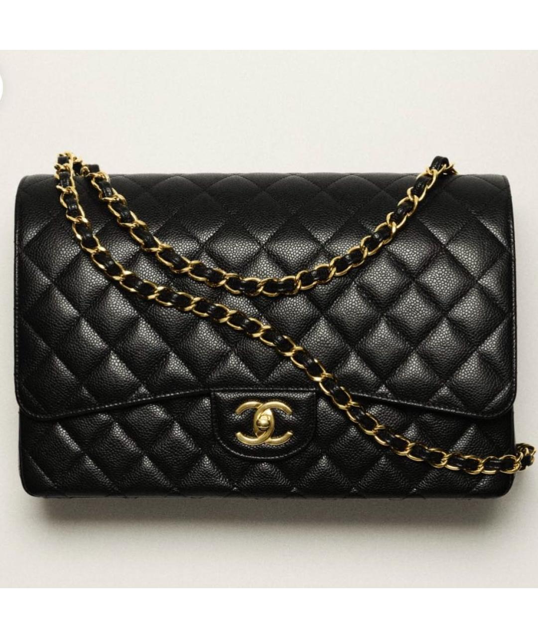 CHANEL Черная кожаная сумка через плечо, фото 2
