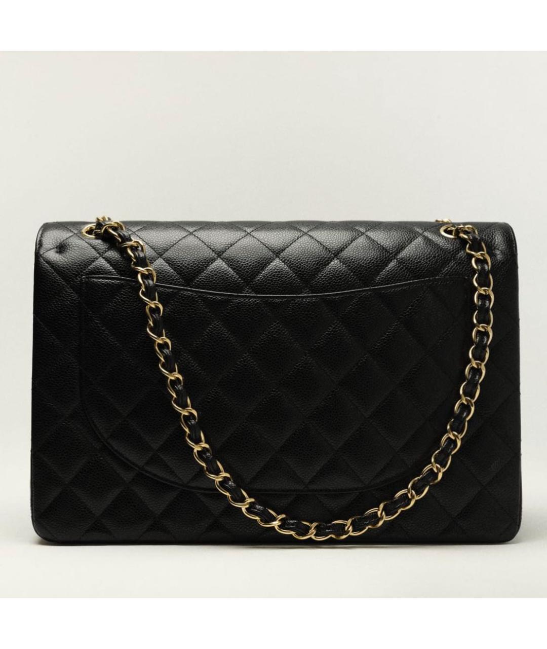 CHANEL Черная кожаная сумка через плечо, фото 4