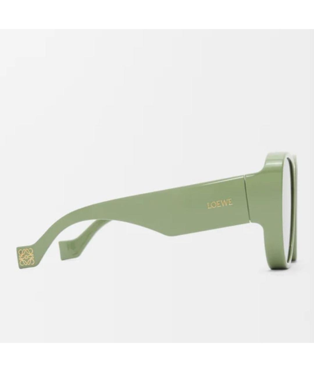 LOEWE Зеленые пластиковые солнцезащитные очки, фото 4