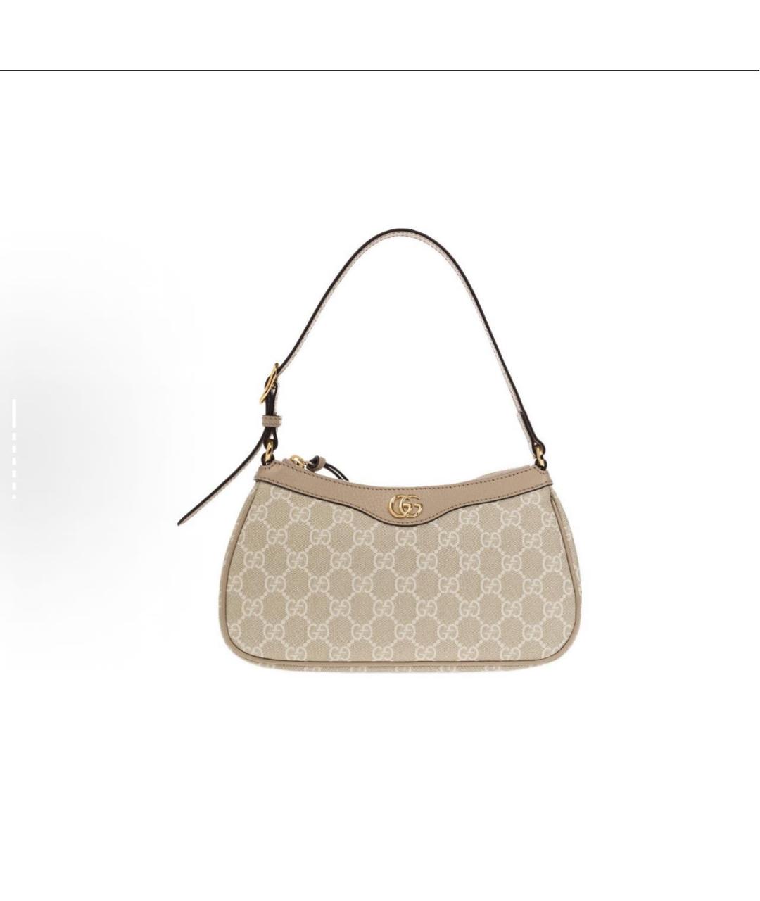 GUCCI Бежевая сумка с короткими ручками, фото 5