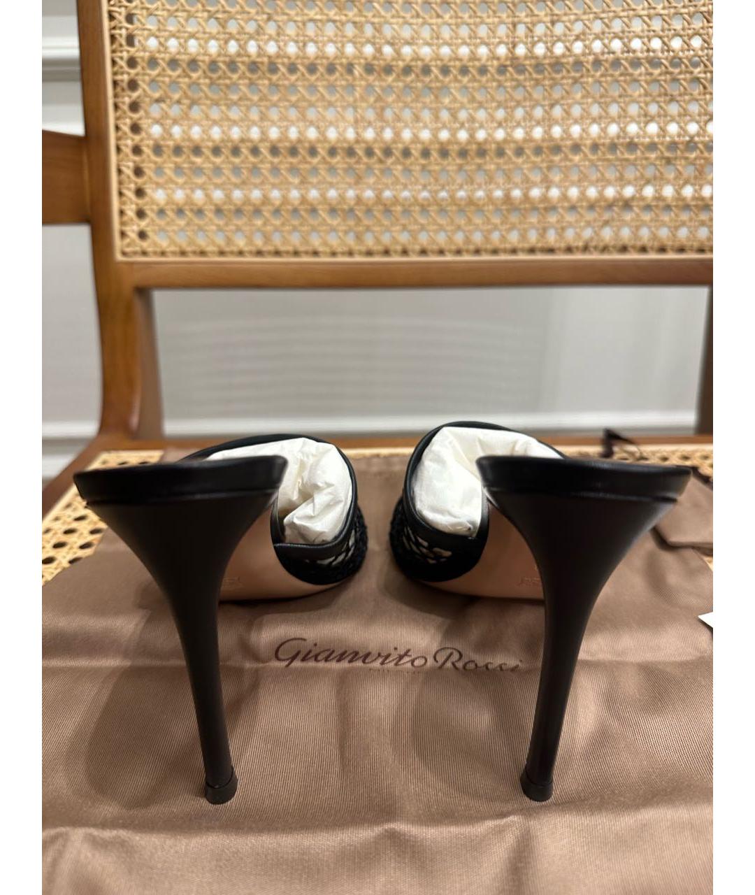 GIANVITO ROSSI Черные мюли, фото 2