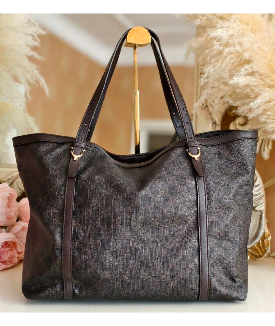 GUCCI Коричневая сумка тоут, фото 8