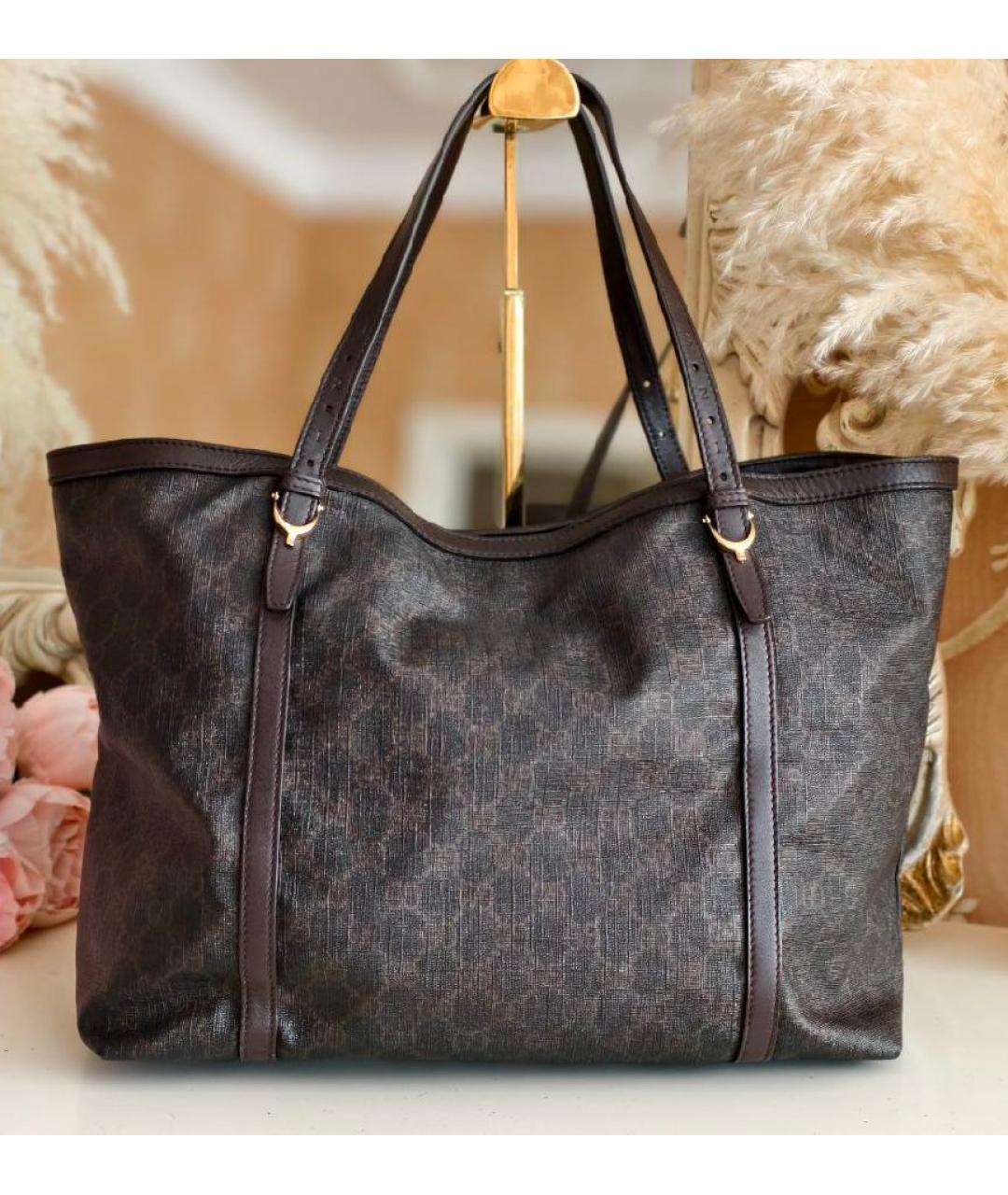 GUCCI Коричневая сумка тоут, фото 7