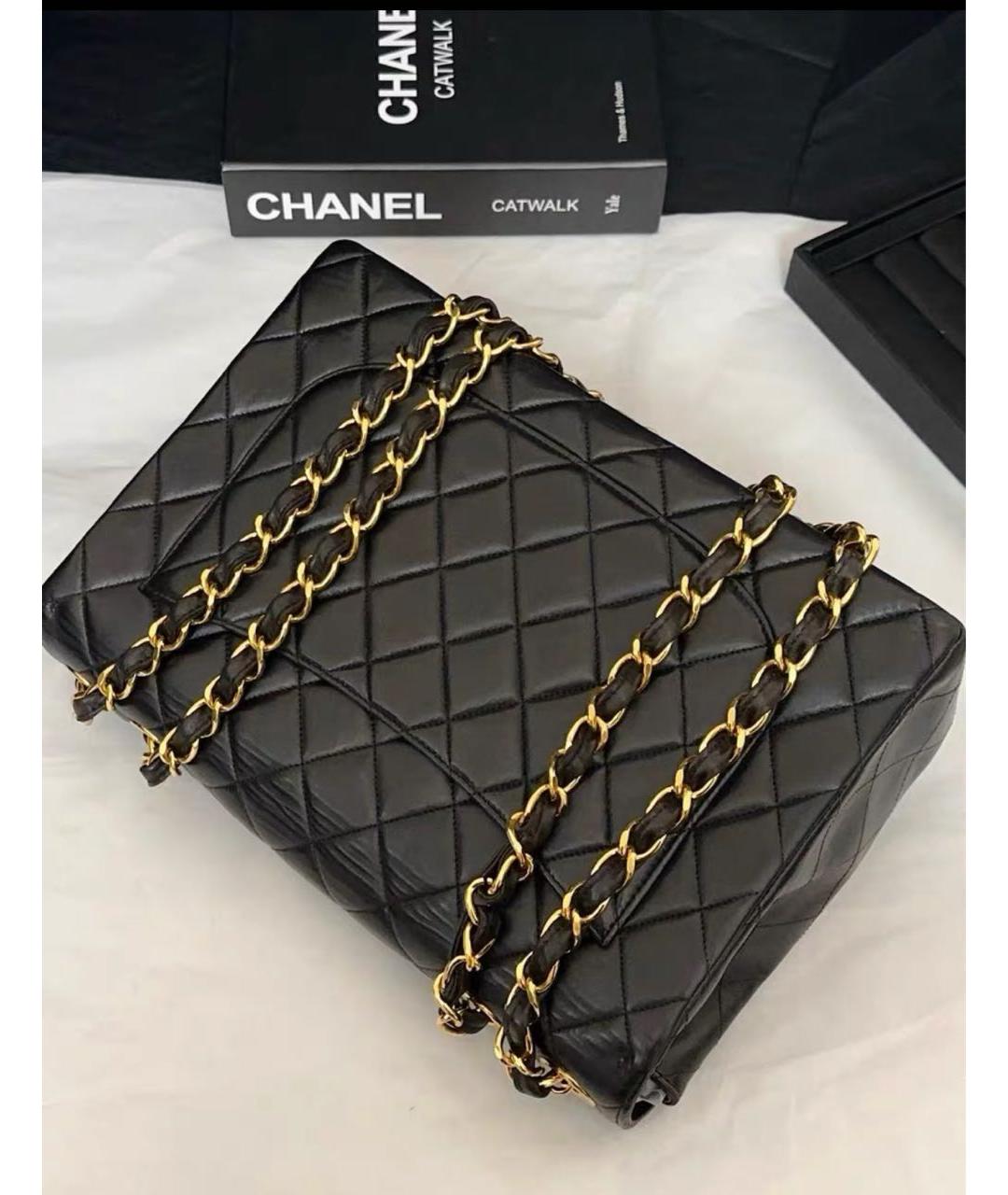 CHANEL Черная кожаная сумка через плечо, фото 4