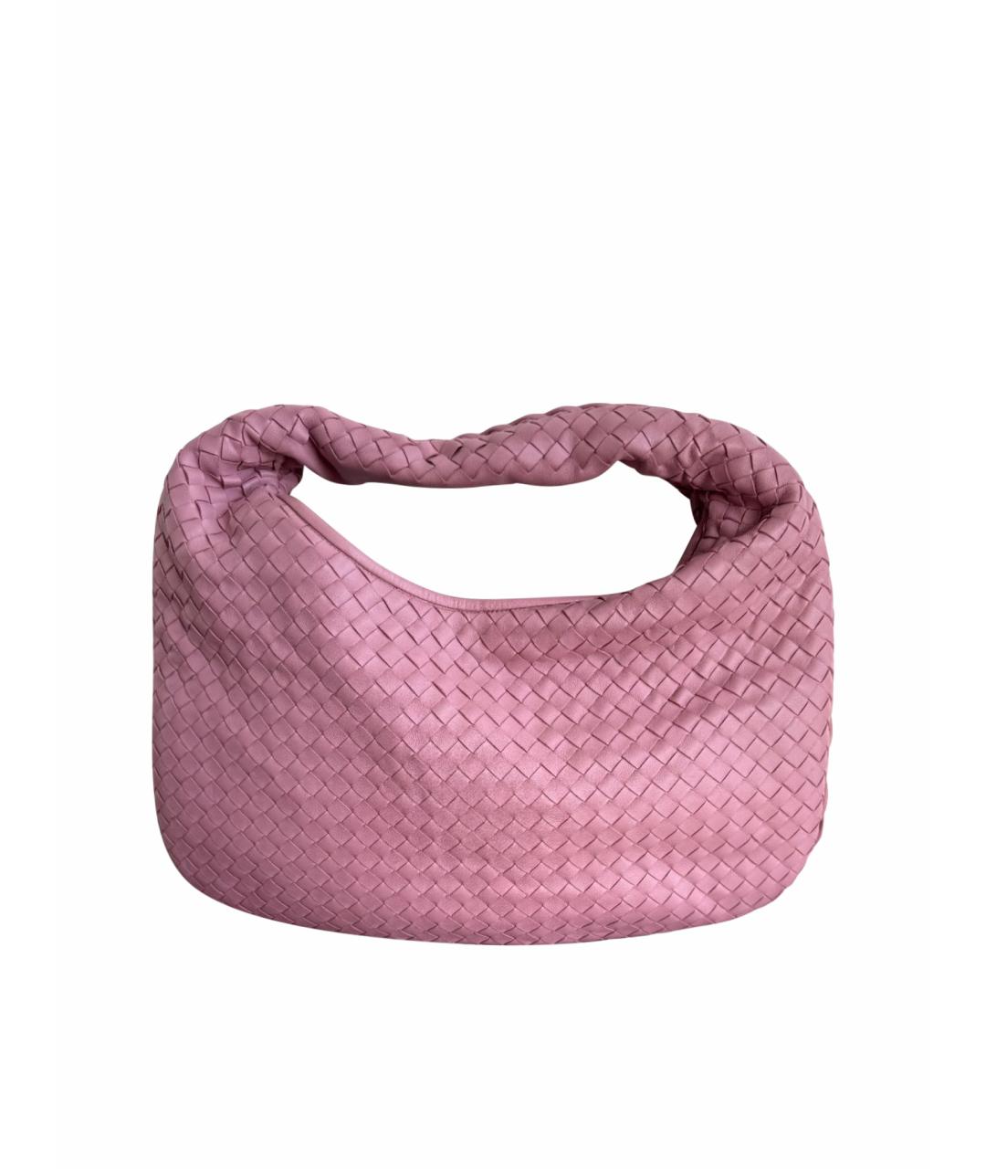 BOTTEGA VENETA Розовая кожаная сумка тоут, фото 1