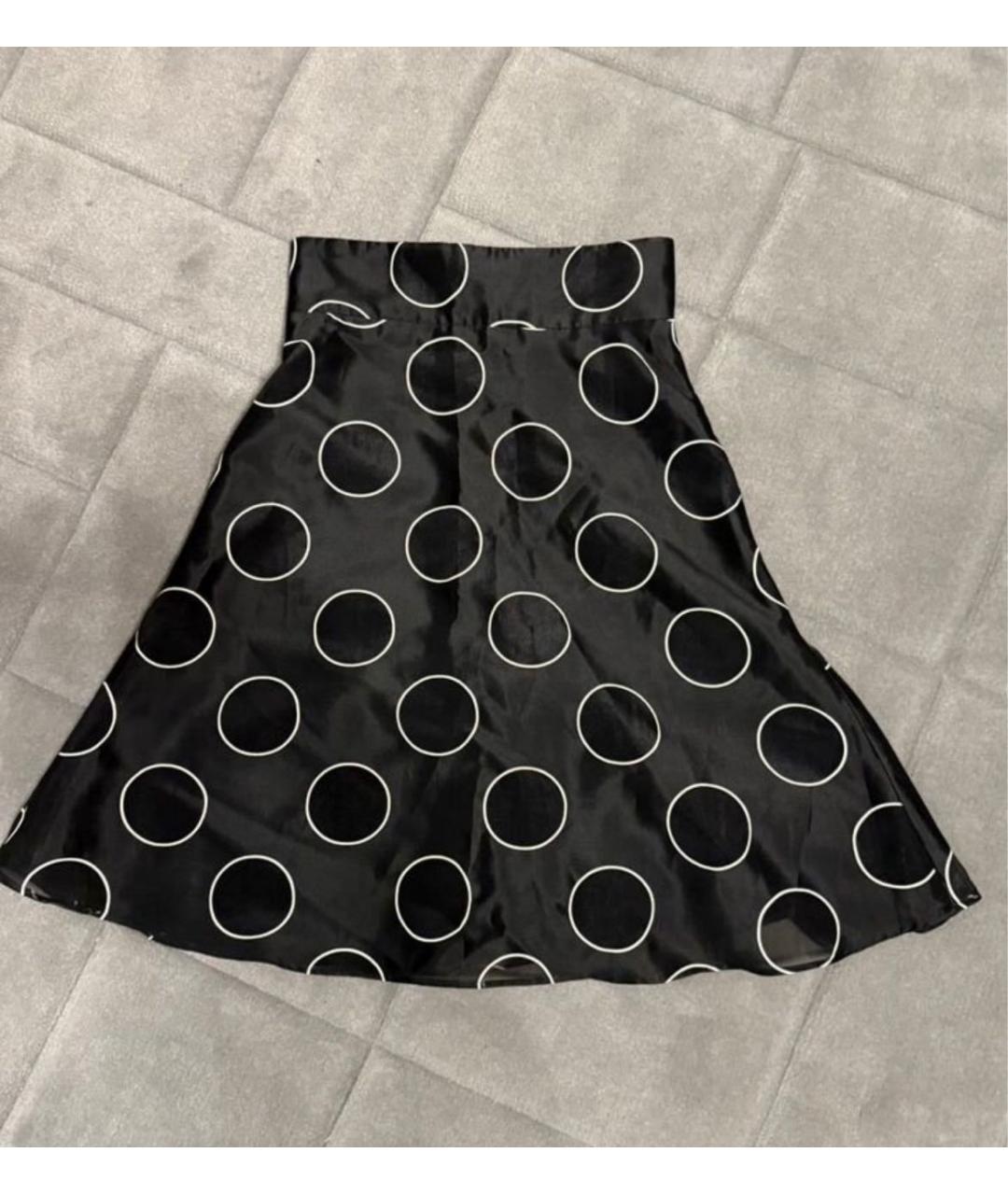 RED VALENTINO Черная полиэстеровая юбка миди, фото 5