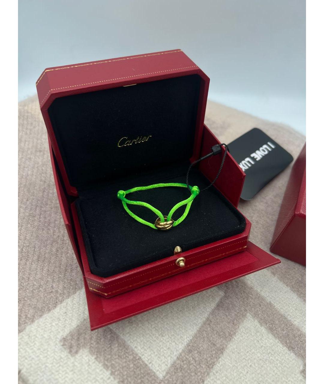 CARTIER Салатовый браслет из желтого золота, фото 3