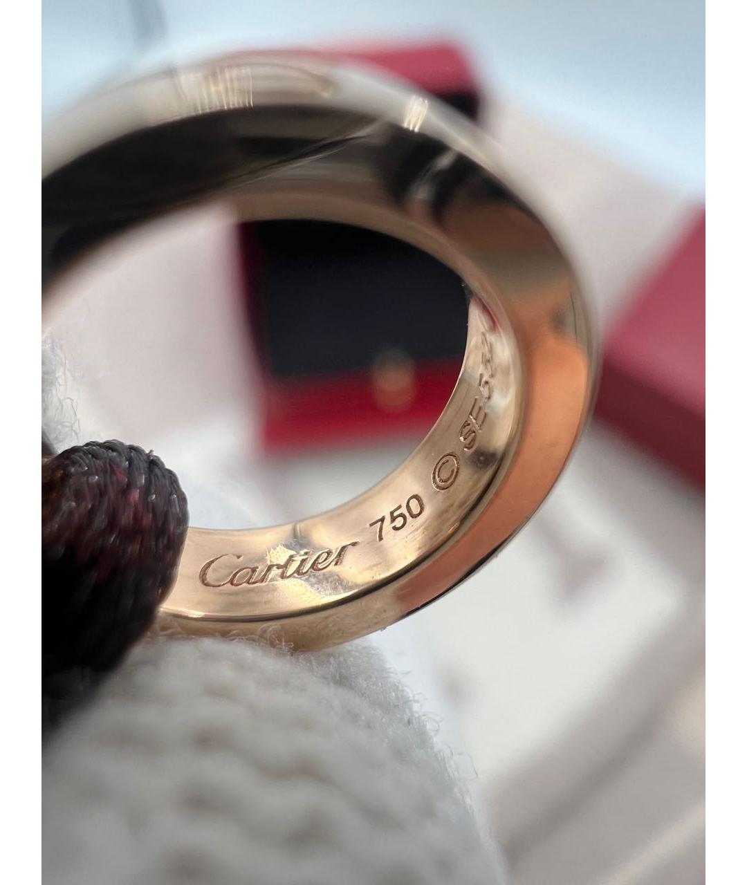CARTIER Бордовый браслет из желтого золота, фото 3
