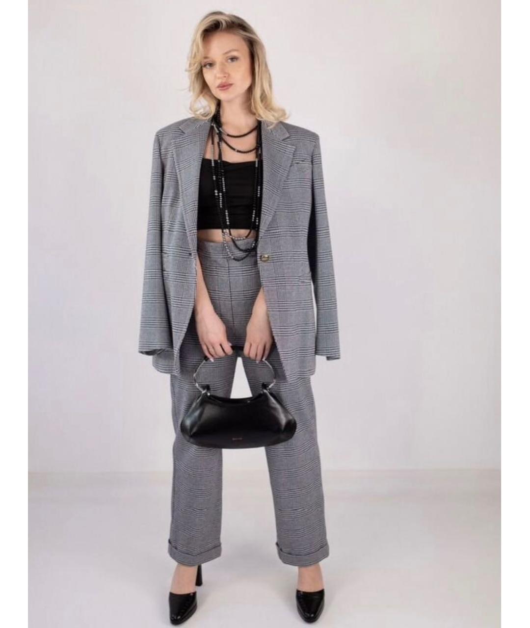 SPORTMAX Черная кожаная сумка с короткими ручками, фото 8