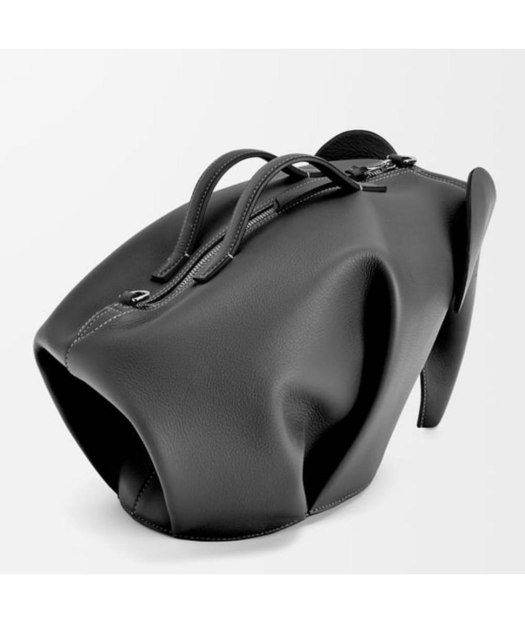 LOEWE Черная кожаная сумка на плечо, фото 4