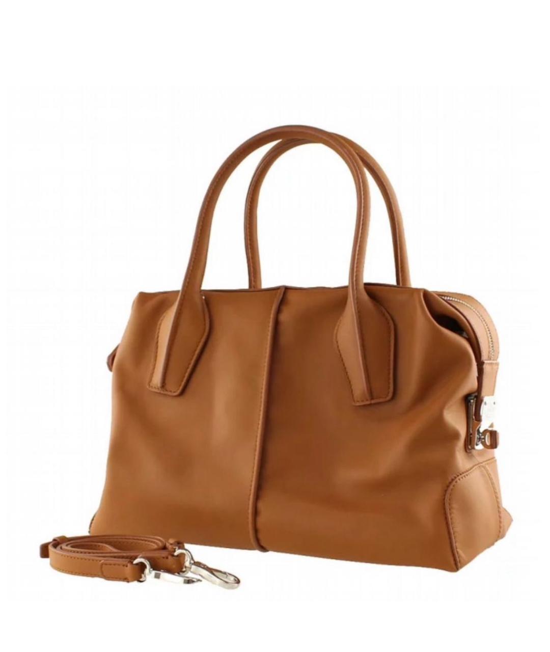 TOD'S Коричневая кожаная сумка тоут, фото 6