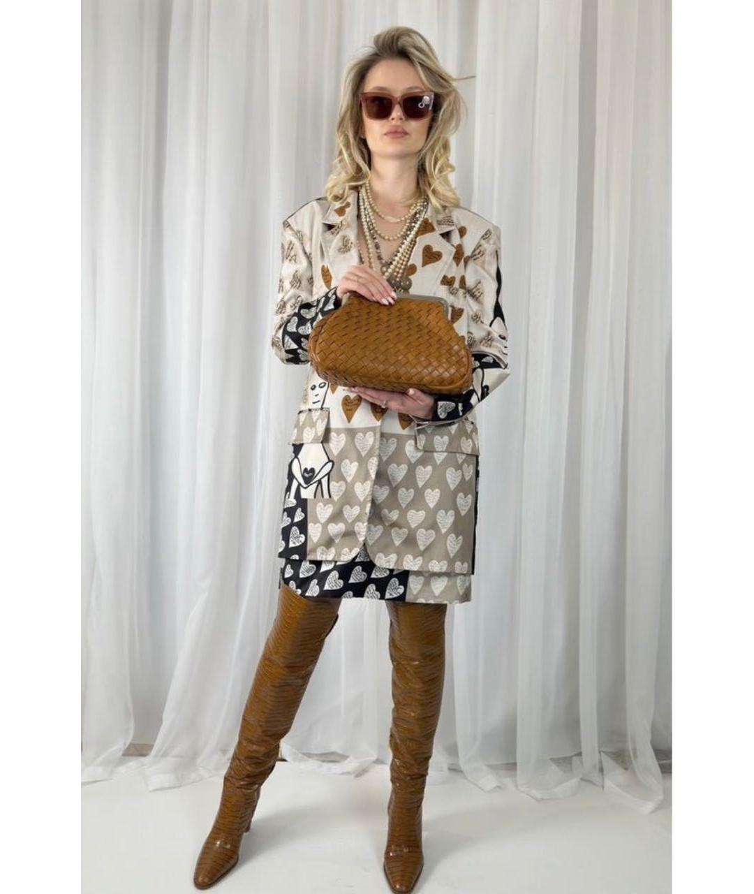 WEEKEND MAX MARA Коричневая кожаная сумка через плечо, фото 8
