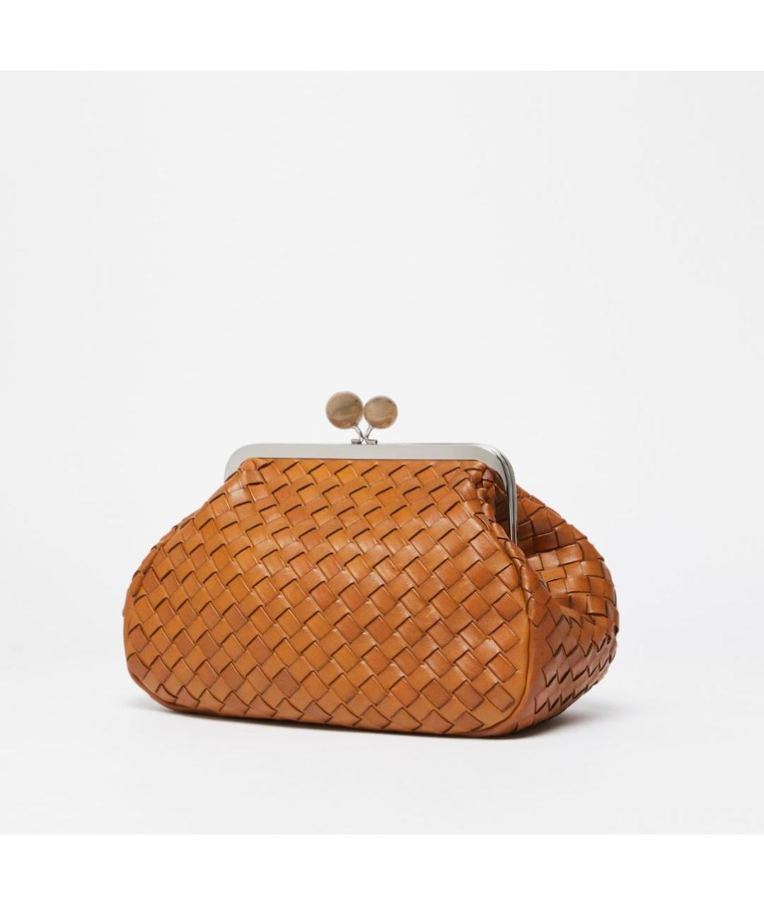 WEEKEND MAX MARA Коричневая кожаная сумка через плечо, фото 2