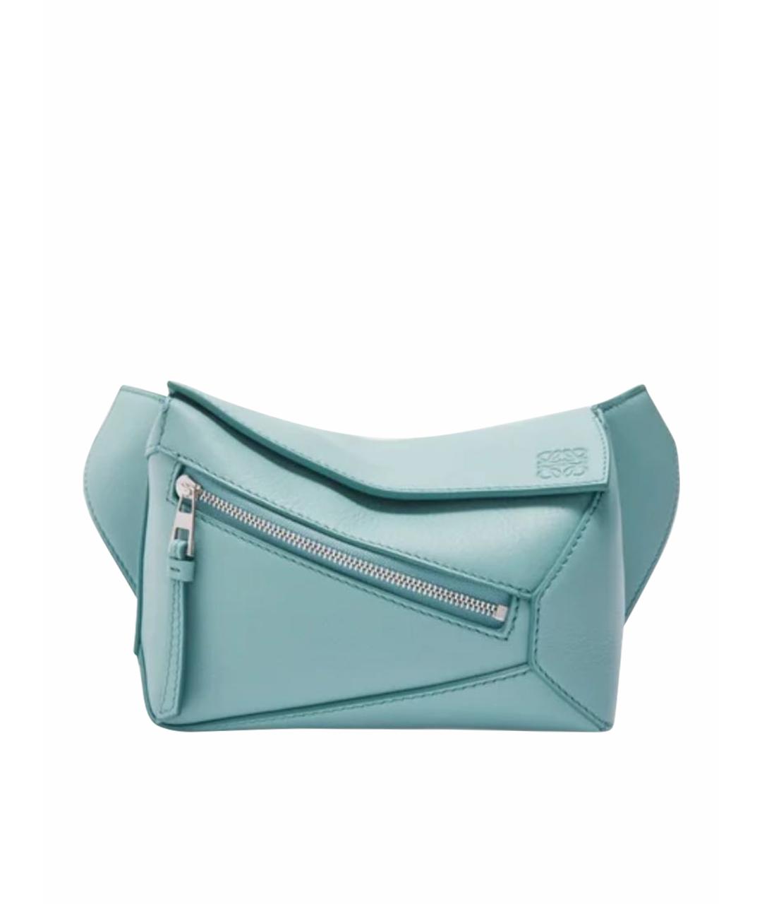 LOEWE Коричневая кожаная поясная сумка, фото 8