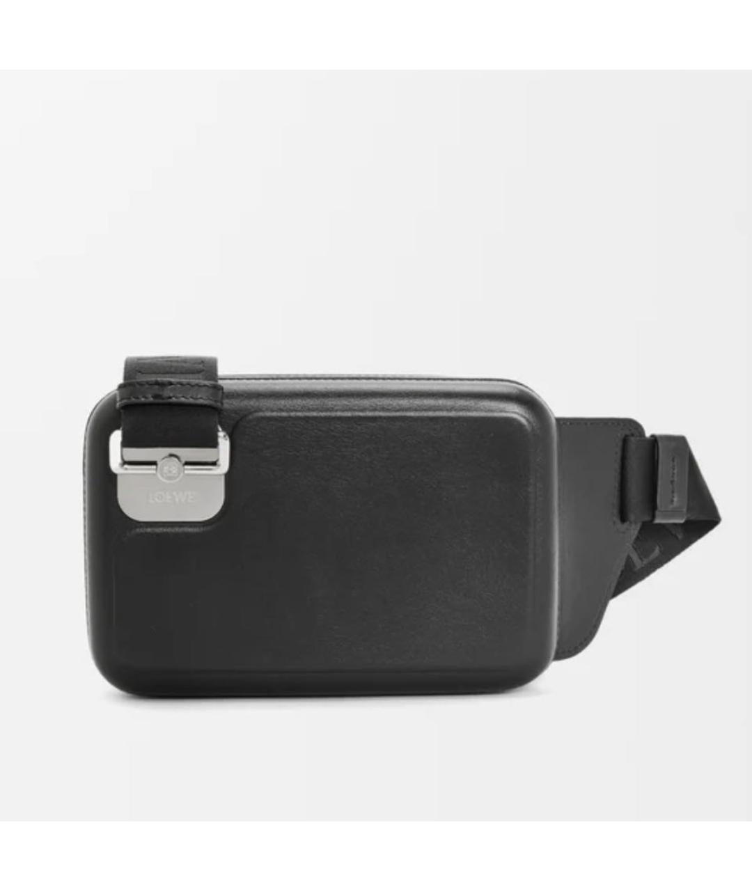LOEWE Черная кожаная сумка на плечо, фото 4