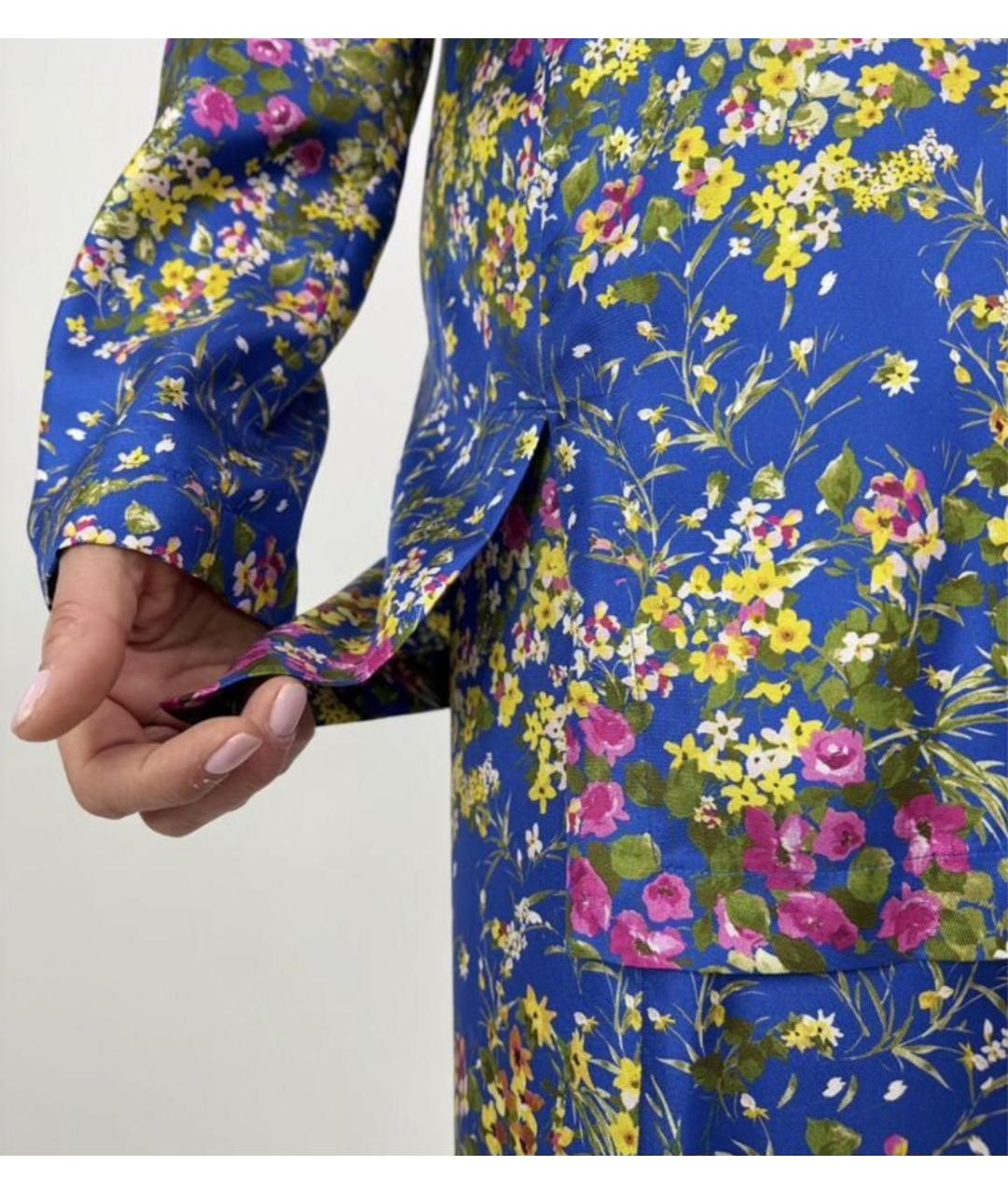 MAX MARA Мульти шелковый костюм с брюками, фото 4