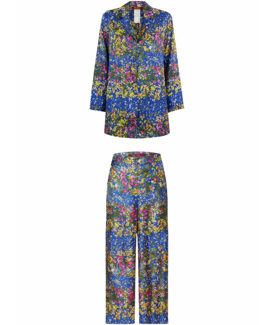 MAX MARA Мульти шелковый костюм с брюками, фото 1