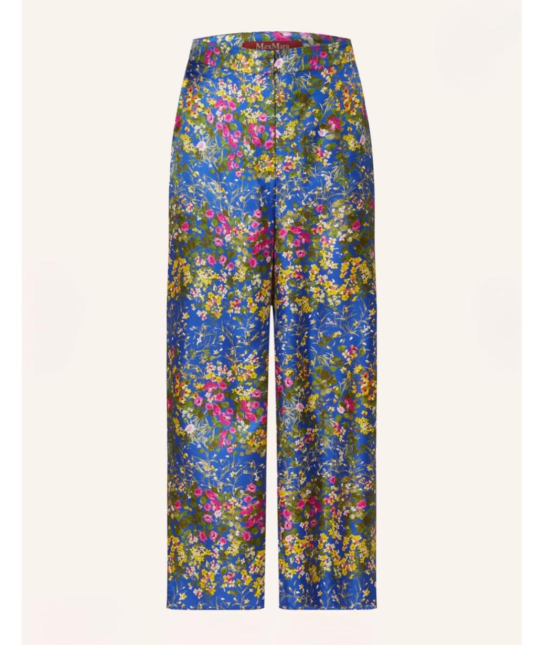MAX MARA Мульти шелковый костюм с брюками, фото 2