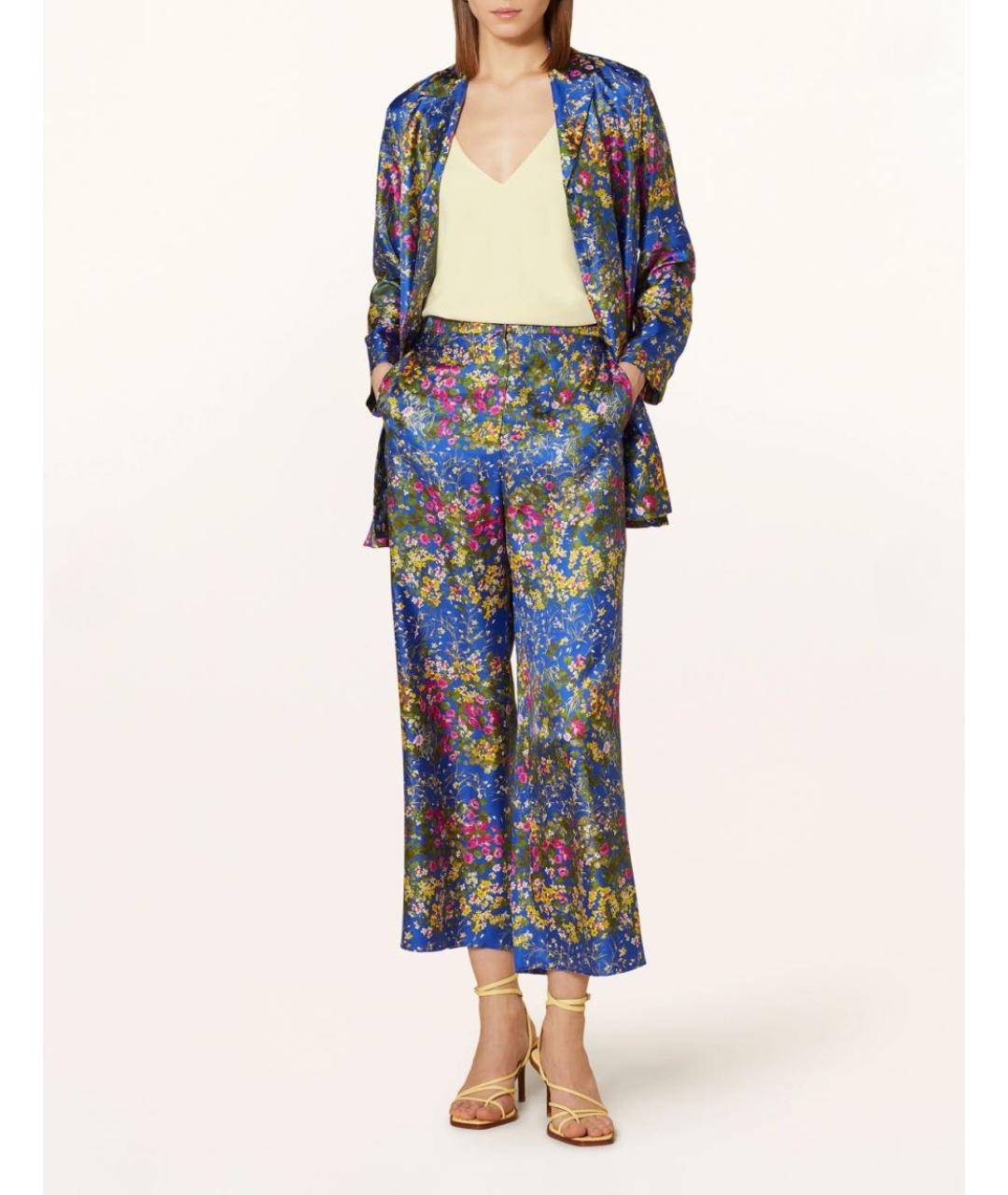MAX MARA Мульти шелковый костюм с брюками, фото 6